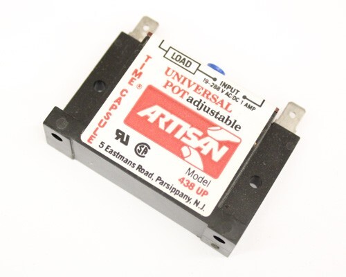 438UP Artisan Controls Solid State Timer 10 mA to 1 A, 1 Sec to 8 Min