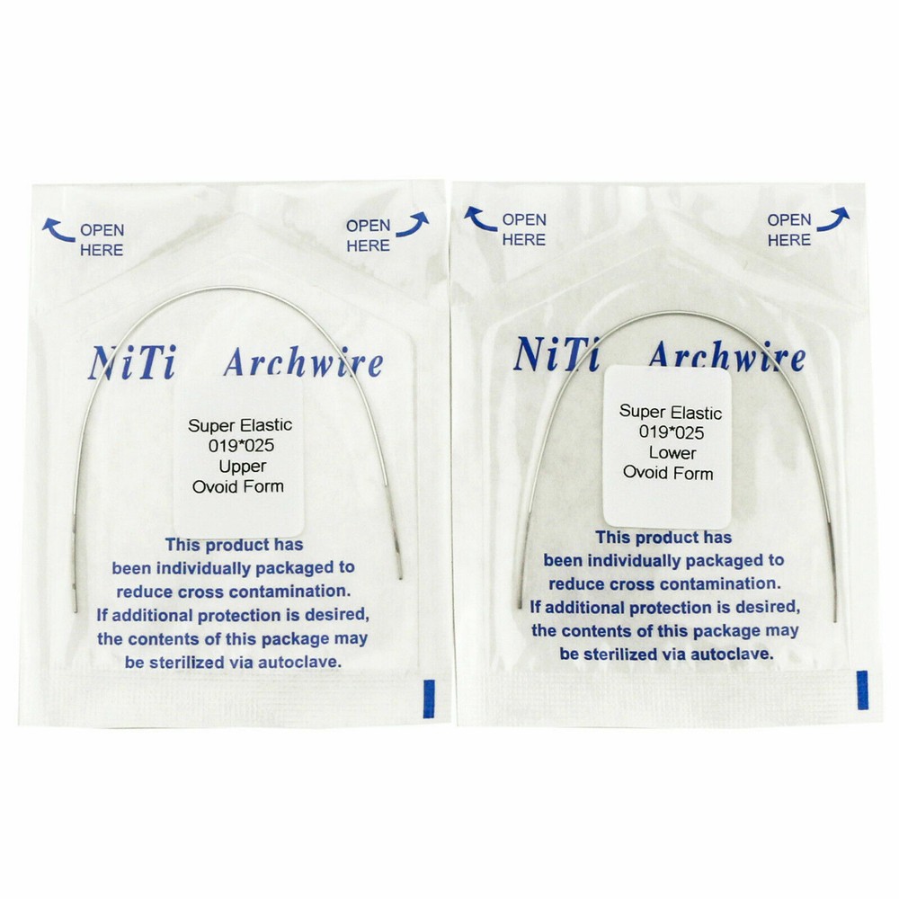 10Packs Dental Orthodontic Super Elastic Niti Arch Wire Rectangular Color Coded