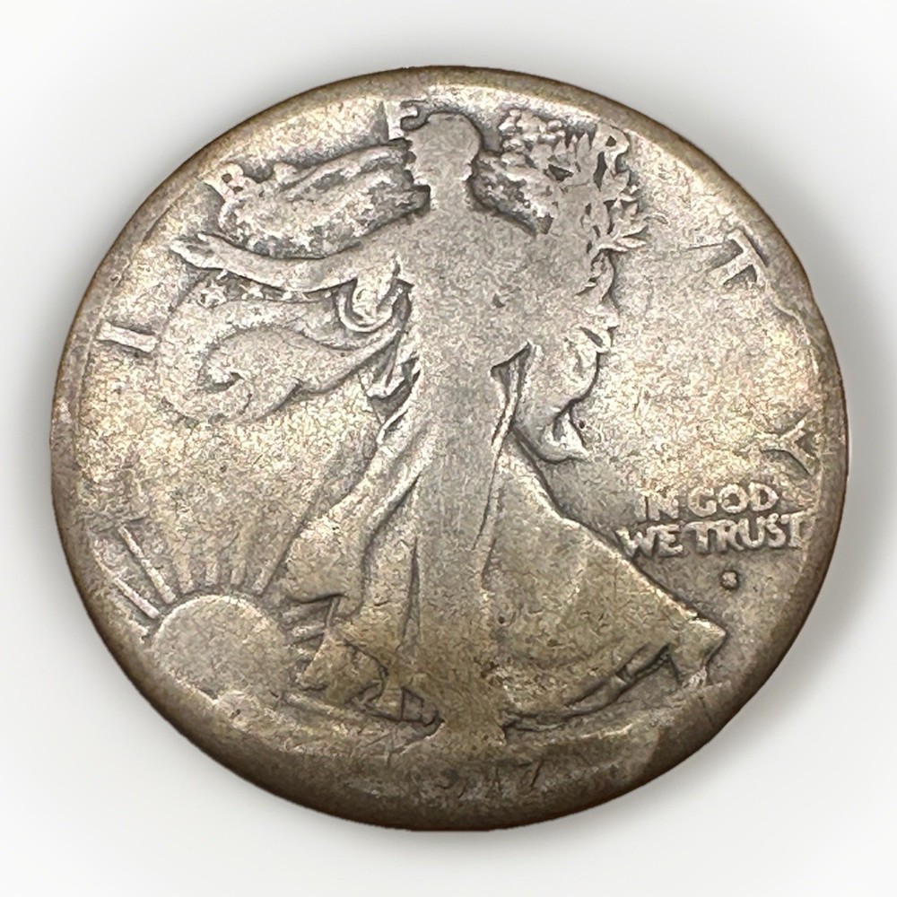 1917 S Obverse Walking Liberty Half Dollar