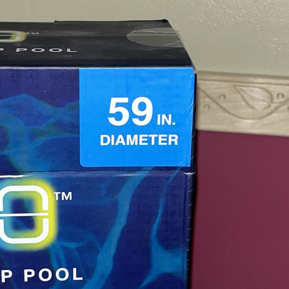 HGLO Inflatable LED Triple Ring Pool, 59" Diameter, LED with Flashing Mode