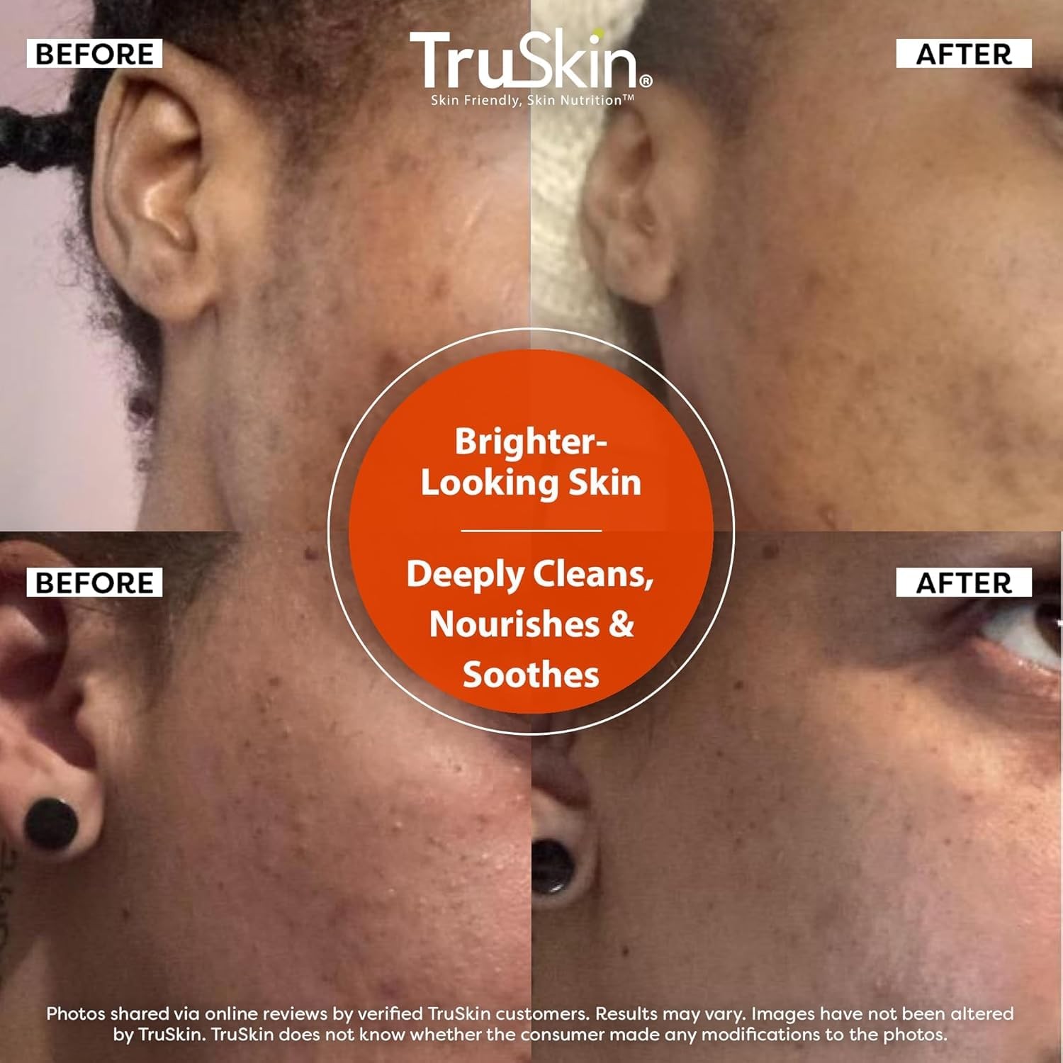 TruSkin Vitamin C Face Wash Cleanser - Brightening, Anti-Aging & Nourishing