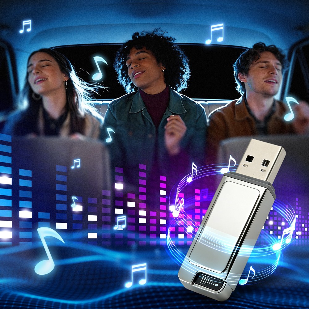 Andream Wireless CarPlay Adapter for Apple iPhone Multi-User Seamless Connection