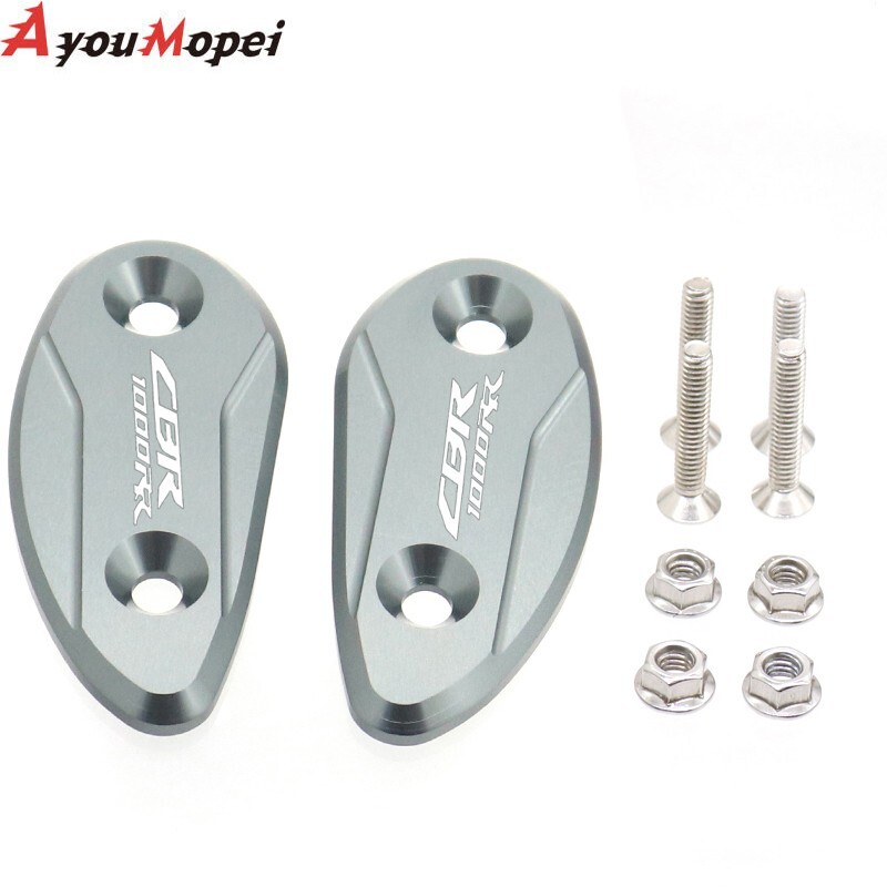 For HONDA CBR1000RR 2008-2017 Rear Mirror Hole Cap Windscreen Driven Mirror Cap