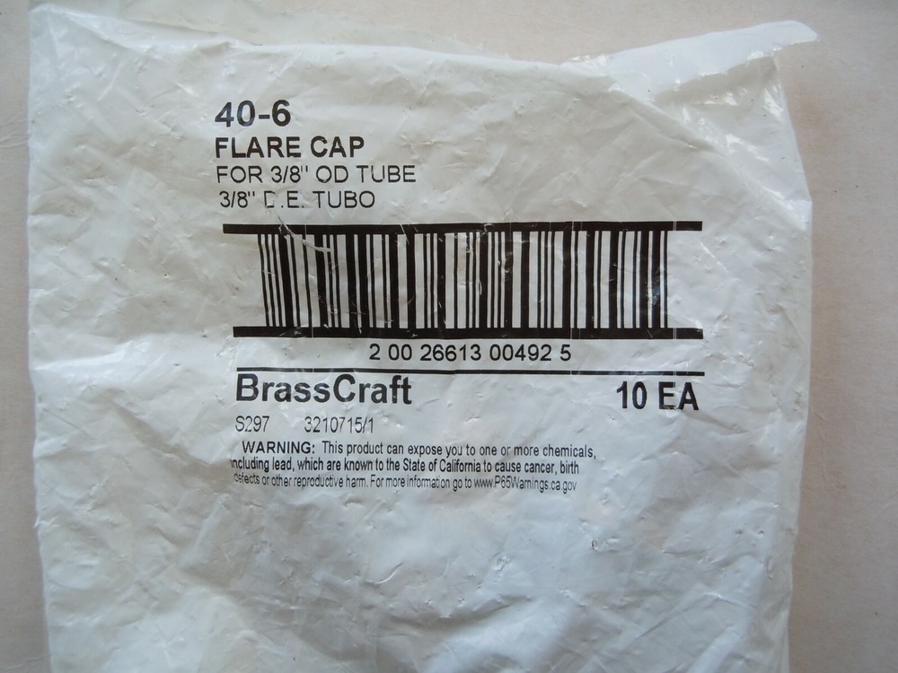 3/8 FLARE CAP -10 PACK