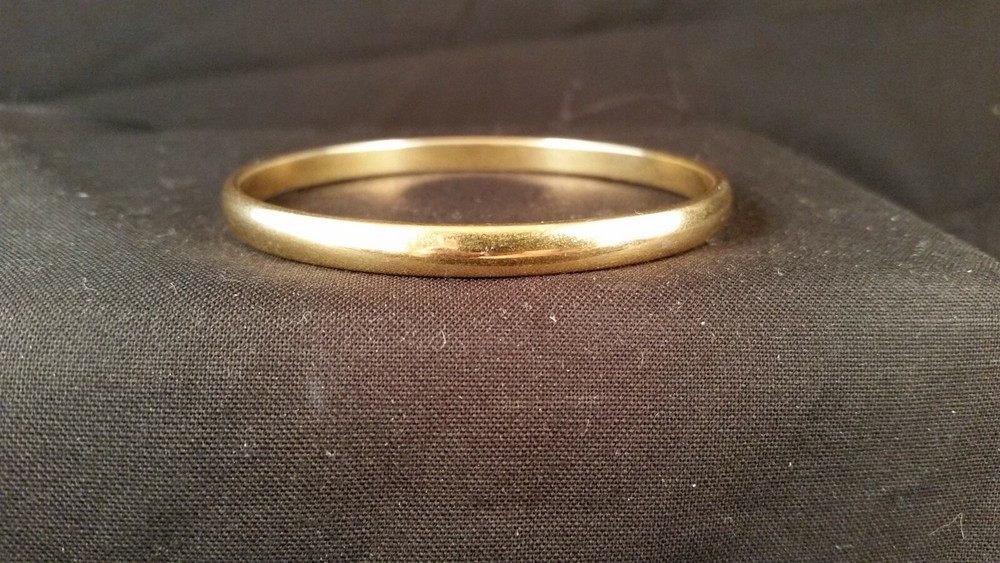 Monet Vintage Gold Bangle Bracelet