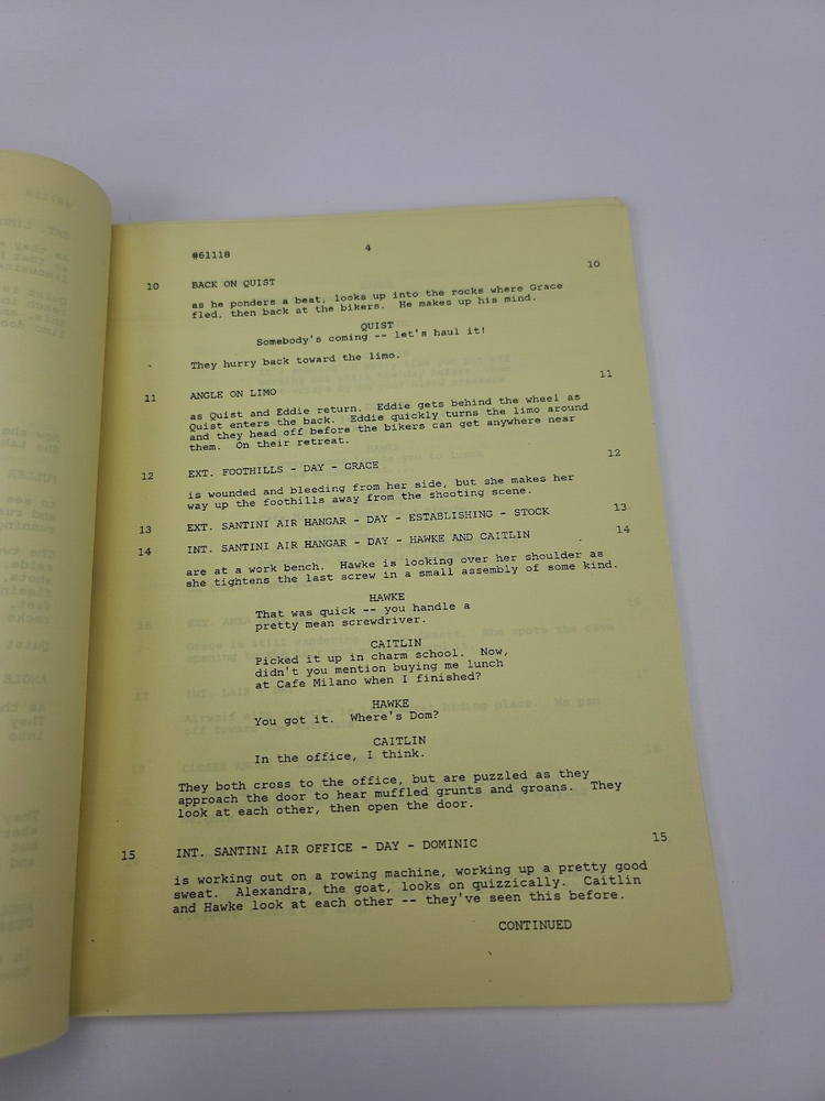AIRWOLF / Stephen A. Miller 1985 TV Script, Jean Bruce Scott "Discovery"