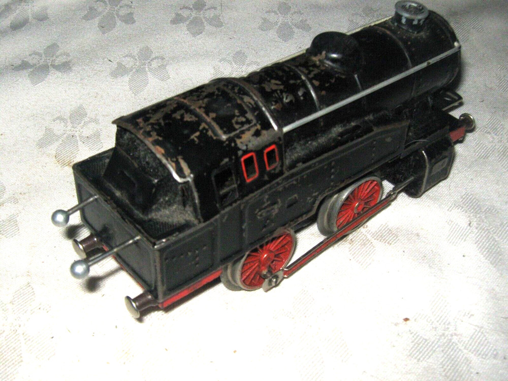 Rare U.S. Zone Germany Fleischmann O Gauge Clockwork E320 0-4-0 Tinplate Engine