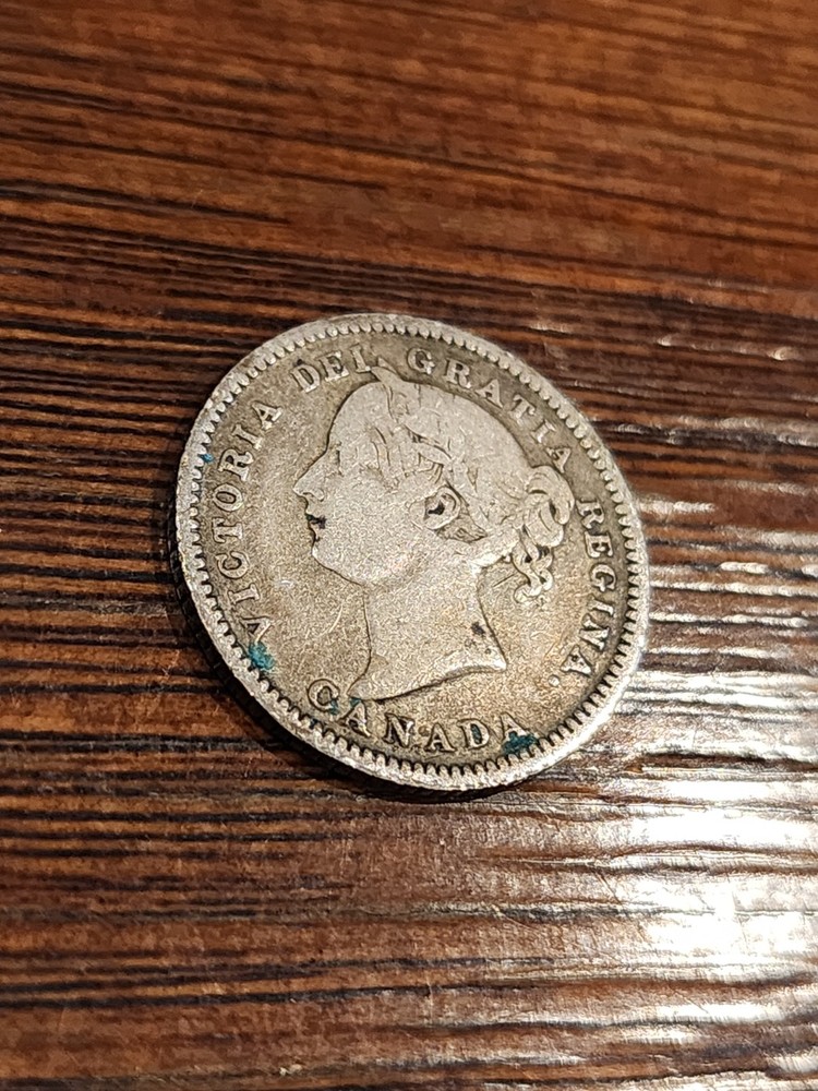 1881H Canada 10 Cents Silver Coin