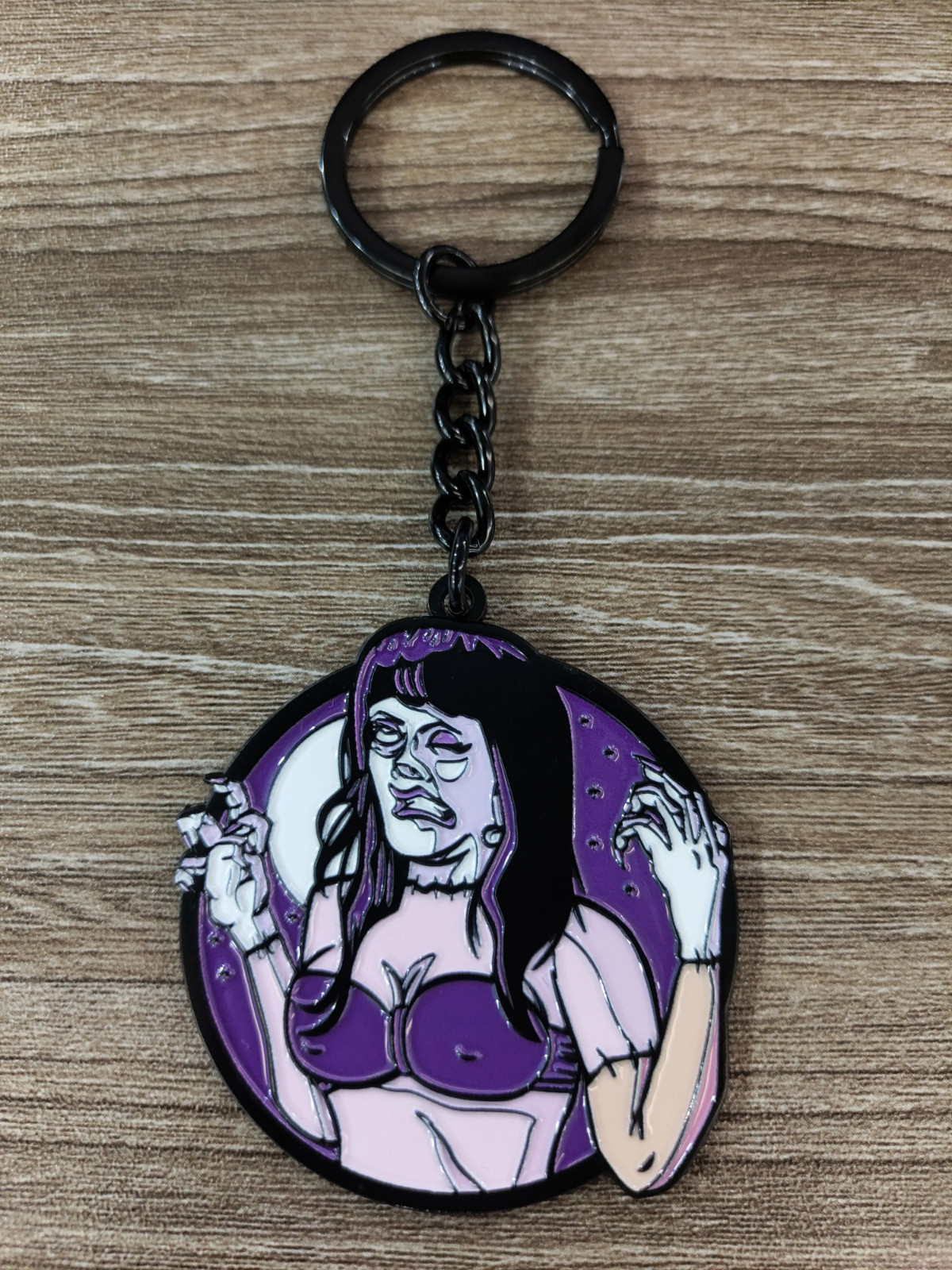 KEYCHAIN - "Man Made Date" - Frankenhooker - Horror movie  Metal key ring