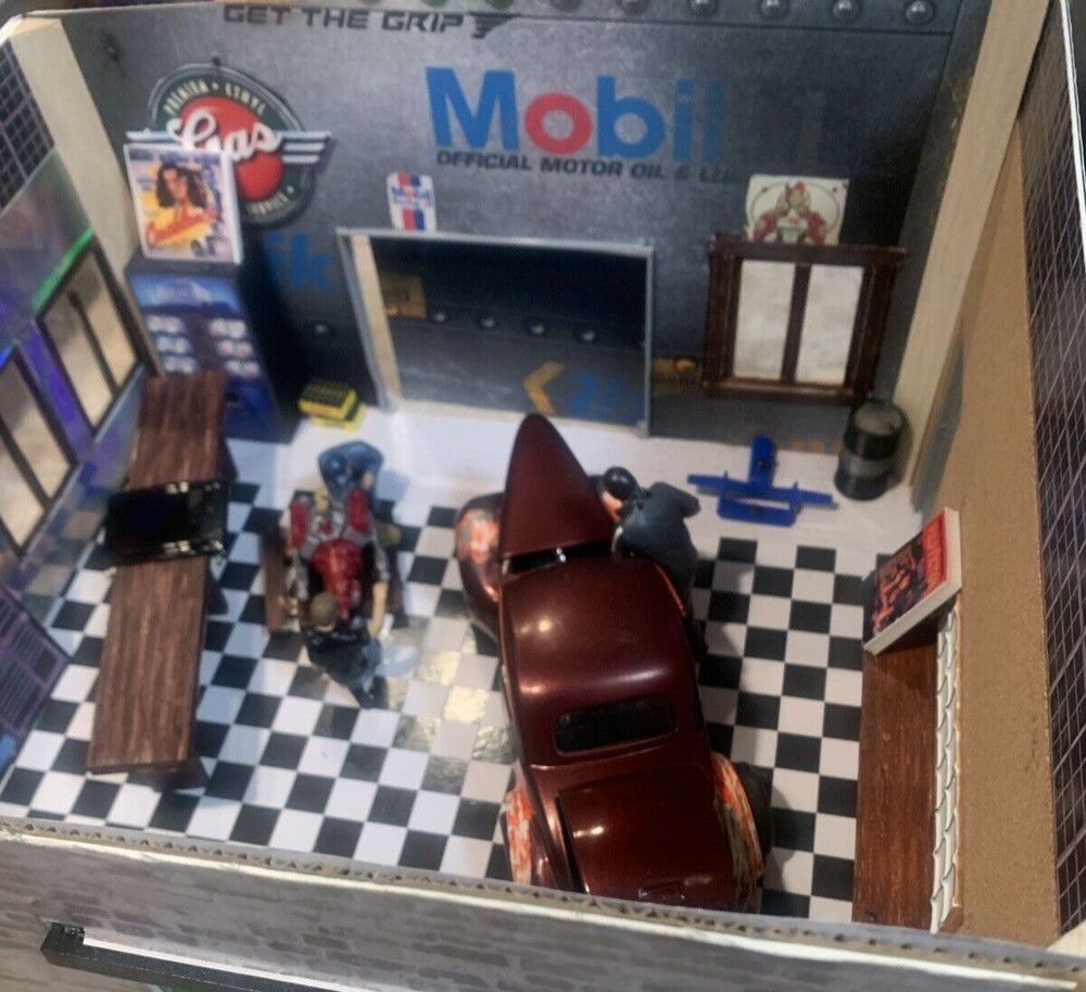 Built from Scratch “Handmade” 1/24 Scale Diorama Art Piece – “Needs More Work”