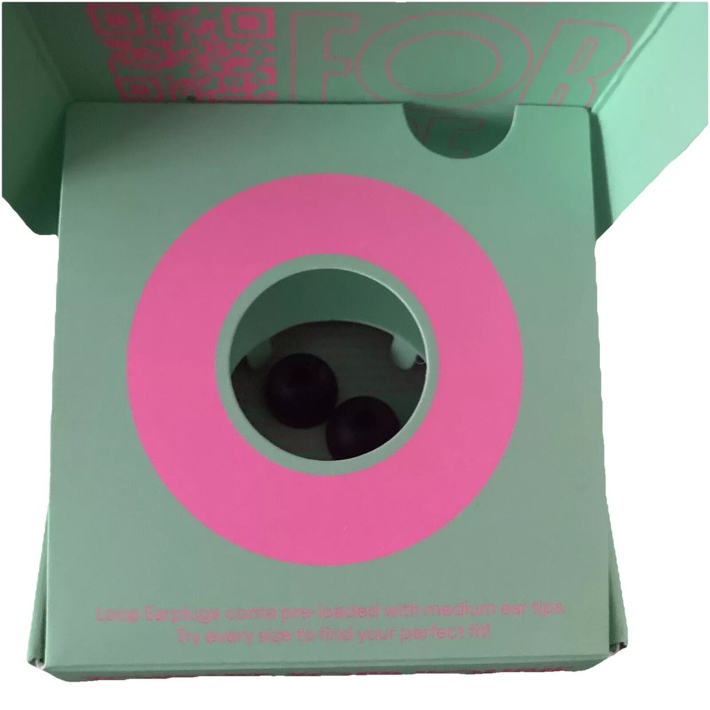 Loop Experience Never Too Loud Earplug Hearing Protection Swinging Silver *READ*