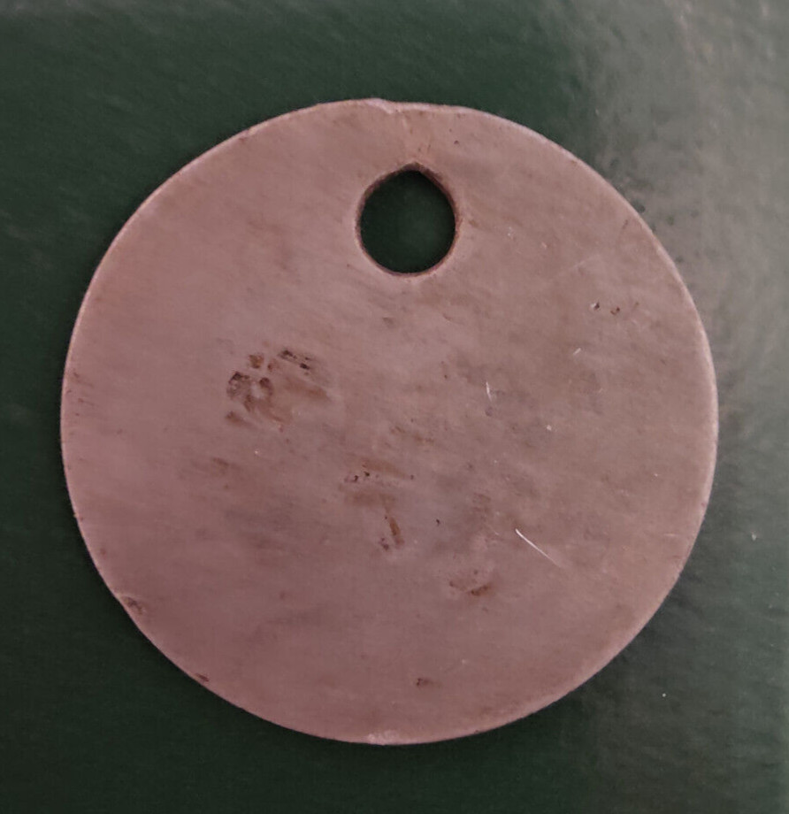 GRIMETHORPE Colliery Pit Check Tally - marked GRIMETHORPE COLLIERY 132