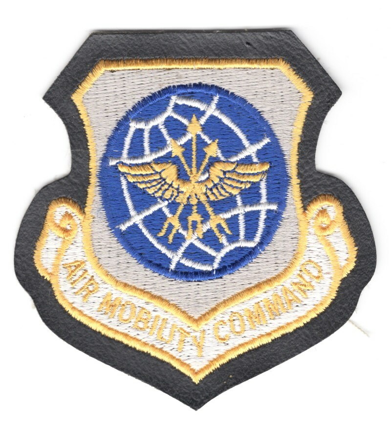 USAF Air Force Patch: Air Mobility Command on vinyl - 4"
