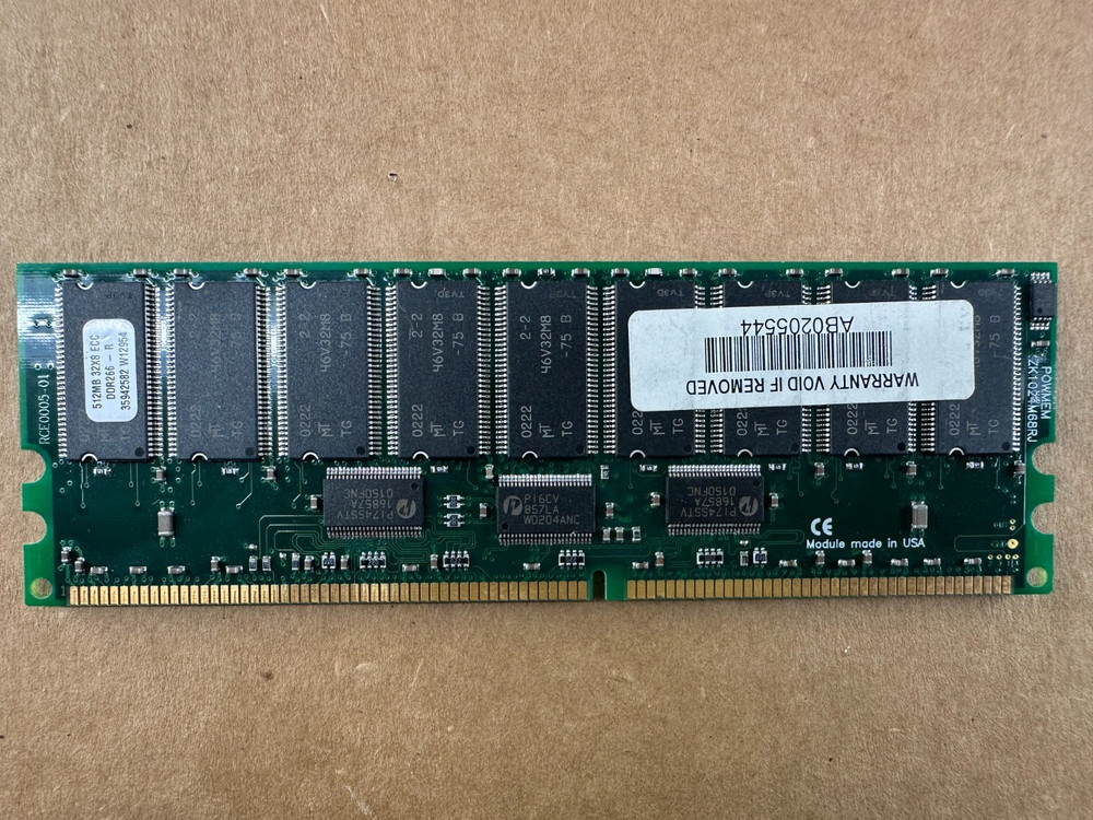MICRON MT46V32M8 512MB, DDR266