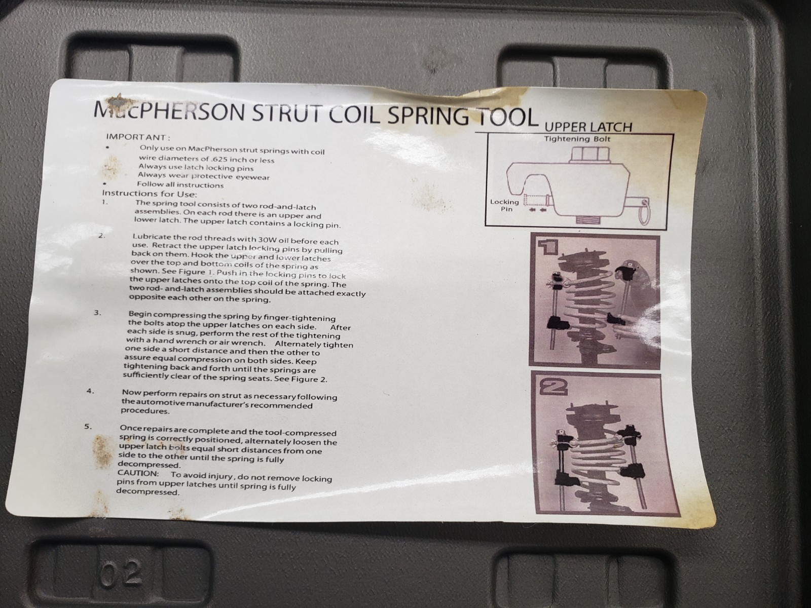 ATD 7550 Master Coil Spring & Macpherson Strut Compressor Tool Set