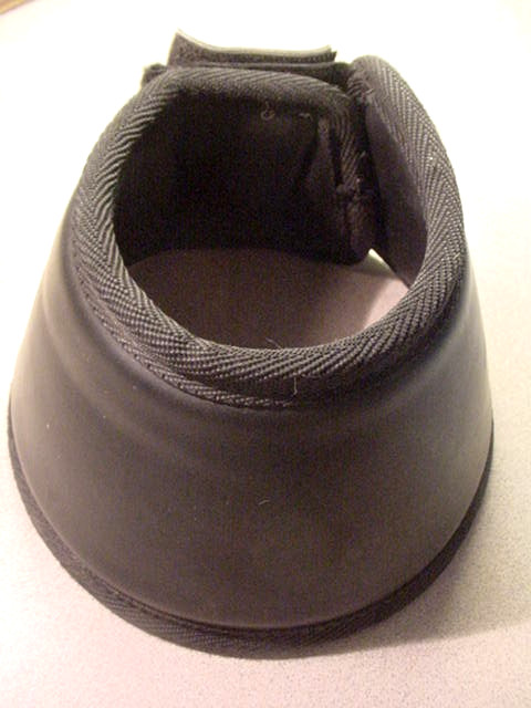 ThinLine Padded Hoof Protector Boot XL Black Hook & Loop Closure