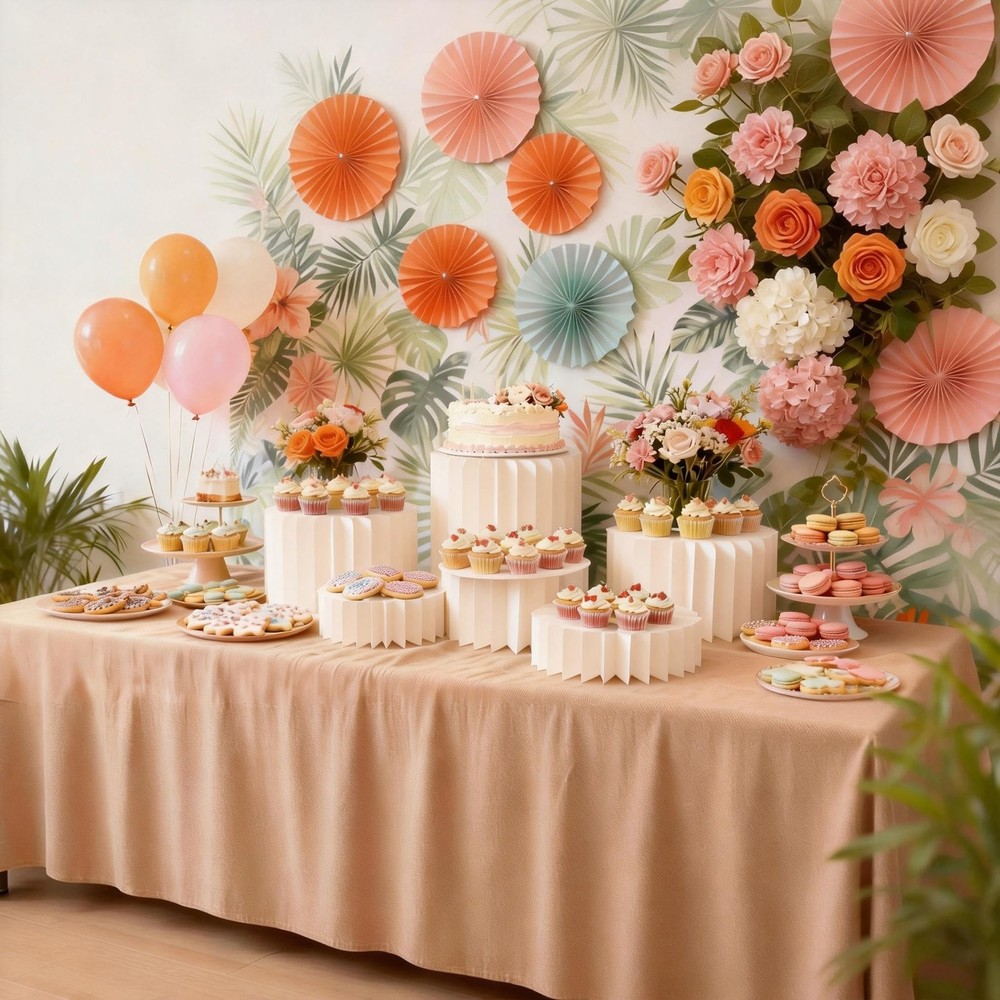 5 Pcs Buffet Risers Food Display Risers for Party Buffet Table, Dessert Table...