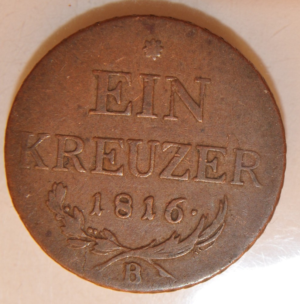1816 B  Austria 1 kreuzer