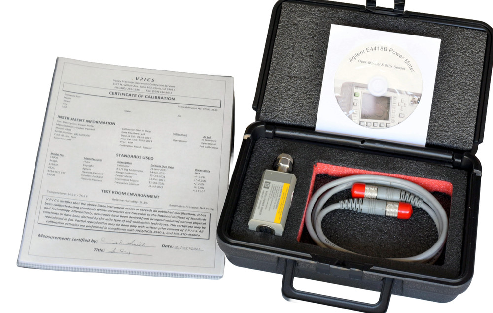 Agilent E4418B Power Meter/ HP 8482A Sensor/ Refurbished & Calibrated