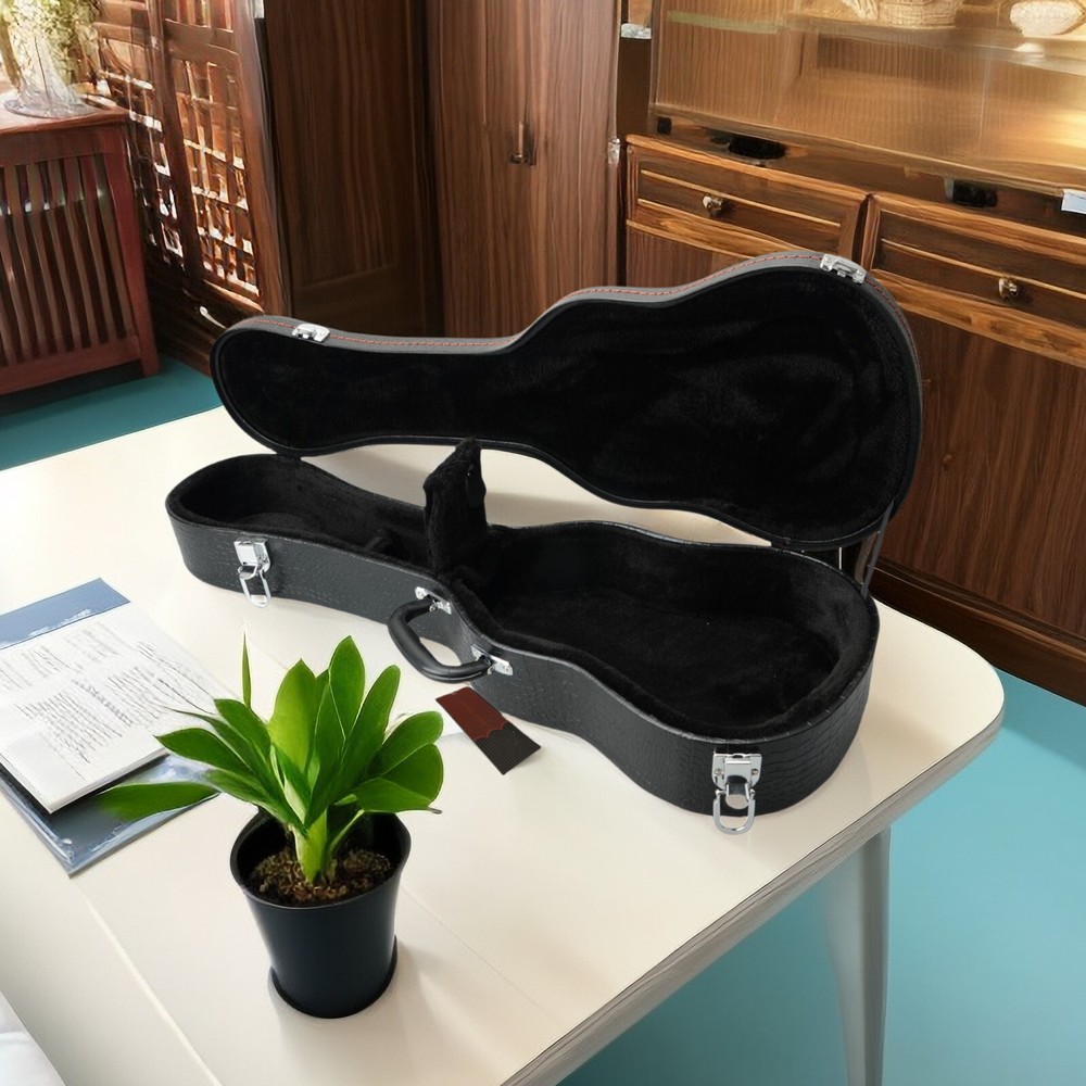 26-Inch Ukulele Hardshell Case - Molded To Body​, ​Python Embossed Texture & PVC