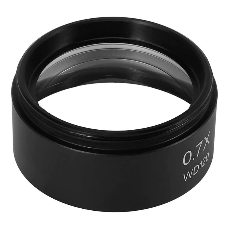 Microscope Auxiliary Objective Lens WD120 0.7X Microscope Accessories Replace