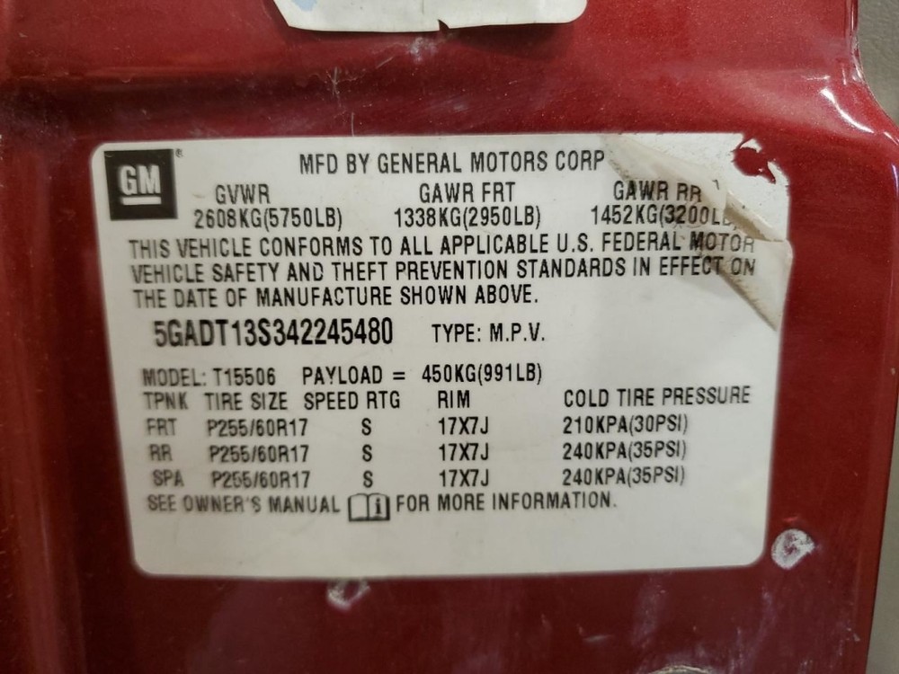 Shifter RAINIER 2004 Transmission Shift 1498459