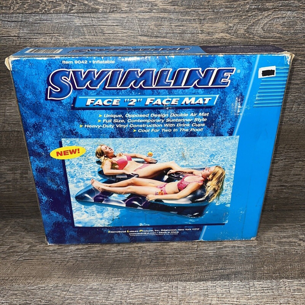 Swimline "Face 2 Face Float" Mat Built for Two - Cool For Two In The Pool! NOS