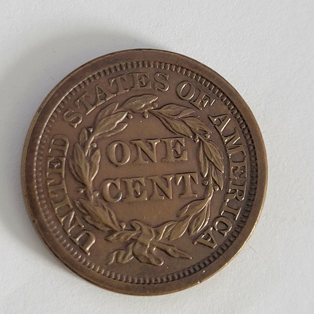 1857 large cent Large Date