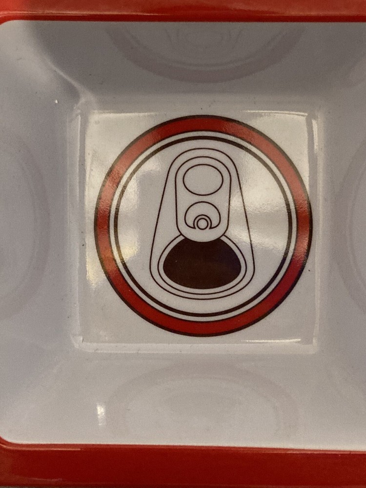 Coca-Cola divided snack tray rectangle shaped