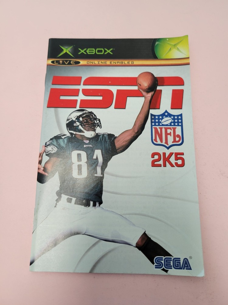 XBOX Manual Only ESPN NFL 2K5