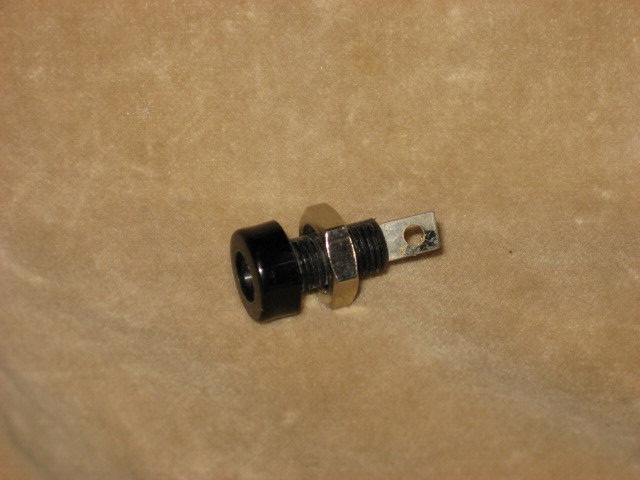 Banana Jack, black, HH Smith, Panel Mount