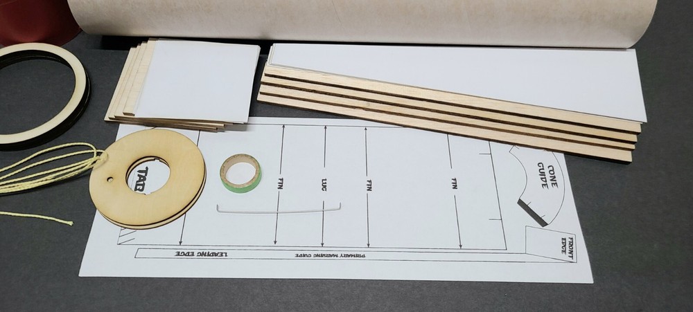 Estes Phoenix Flying Model Rocket kit #1380 Model Rocket clone Kit *NO Decals