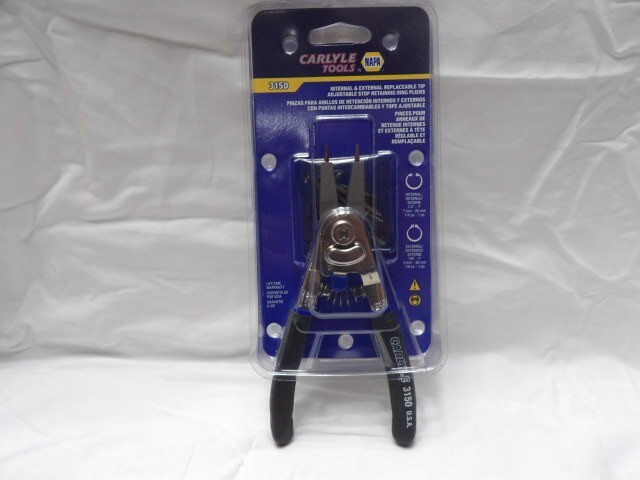 Carlyle by Napa #3150 Internal & External Replaceable Tip Retaining Ring Pliers