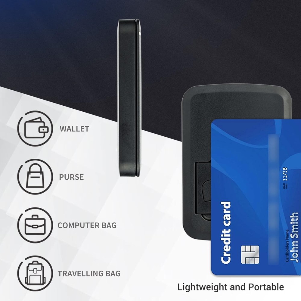 Multi-Functional Compact Cable Card with 22" USB-C Cable & USB-A/Micro-USB/Light