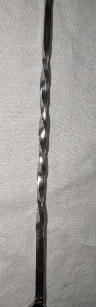 Mr. Bartender Stainless Twisted Handle Red Tip Cocktail Mixing Spoon - Japan
