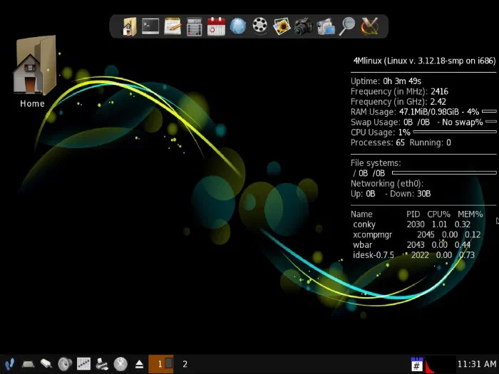 4M Linux Lightweight Live OS, Revive Old PCs Fast, Secure & User‑Friendly DVD