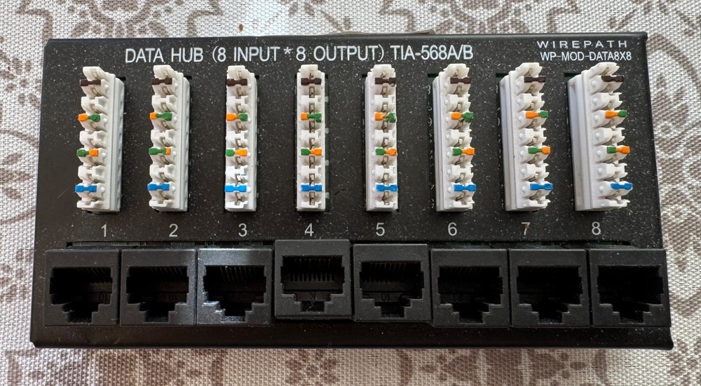 Wirepath Data Patch Module WP-MOD-DATA8x8 TIA-568A/B