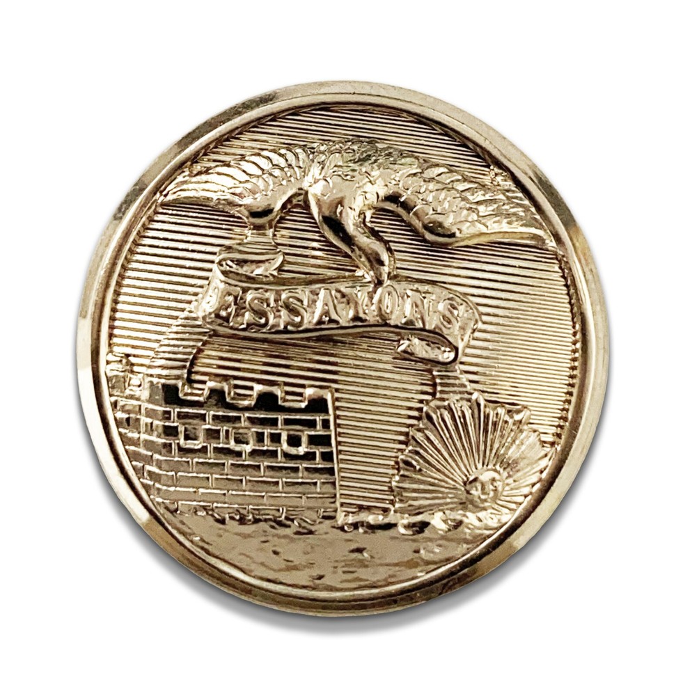 U.S. Army Button 36L Engineer Brite (each)