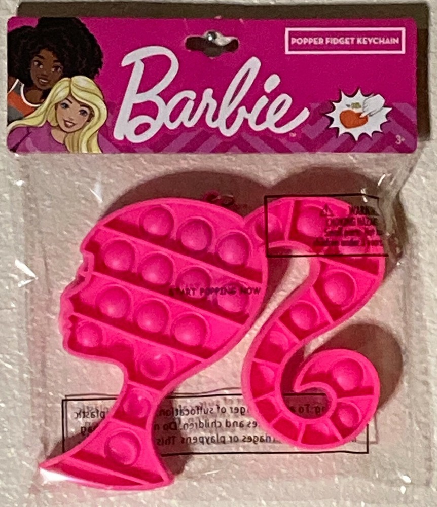 Barbie Popper Fidget Keychain NEW