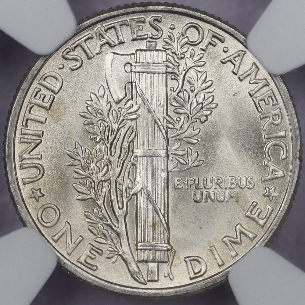 1944 10c Mercury Dime - NGC MS 67