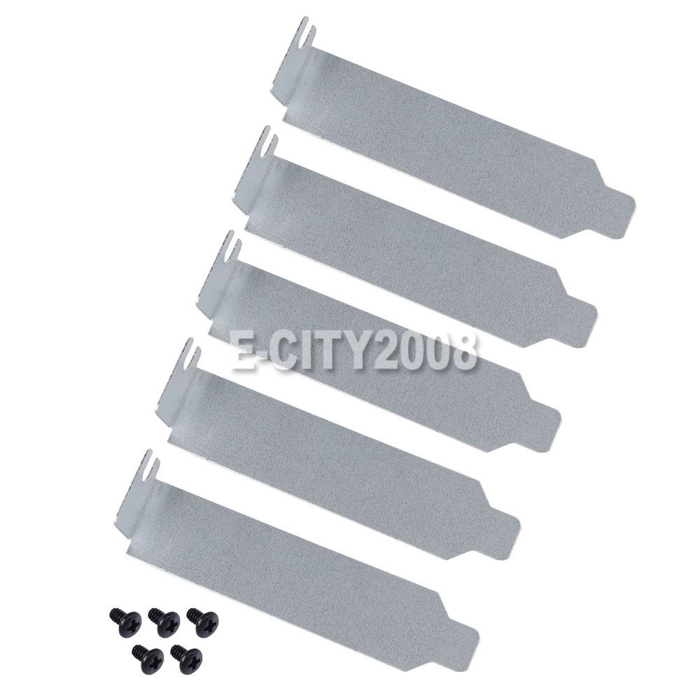 5pcs PCI Slot Covers with Screws for PC Case Dustproof
