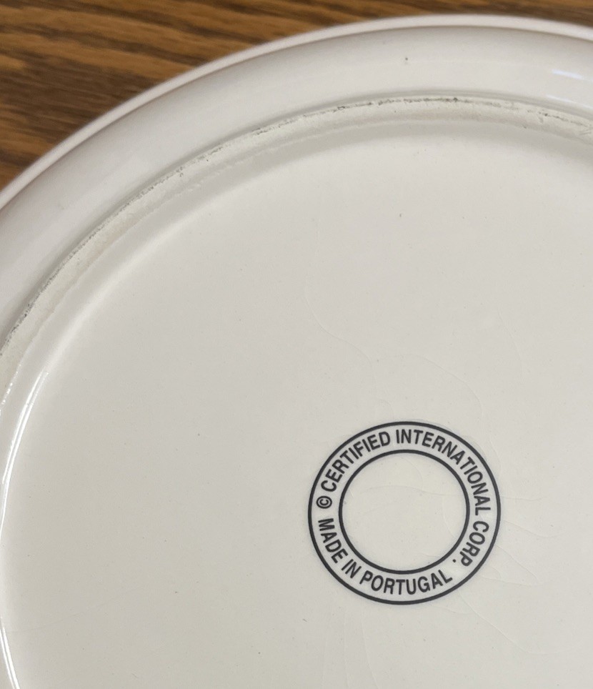 Classico Pasta Bowls Lot of 2 Made in Portugal Certified Int’l Corp.