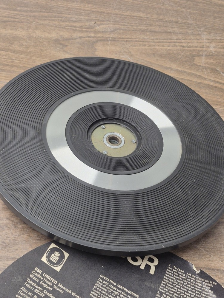 BSR Turntable Record Changer Platter And Mat