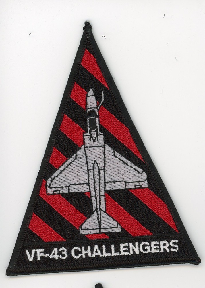 PATCH USN A-4 SKYHAWK VF-43 CHALLENGERS AGGRESSOR IRON ON PARCHE