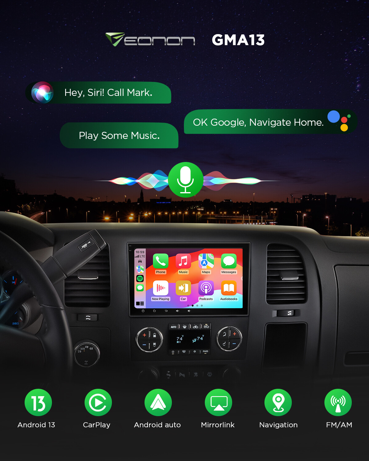 GMA13 Android 13 8" Car Stereo Radio for Chevrolet Silverado 1500 2500HD 3500 HD