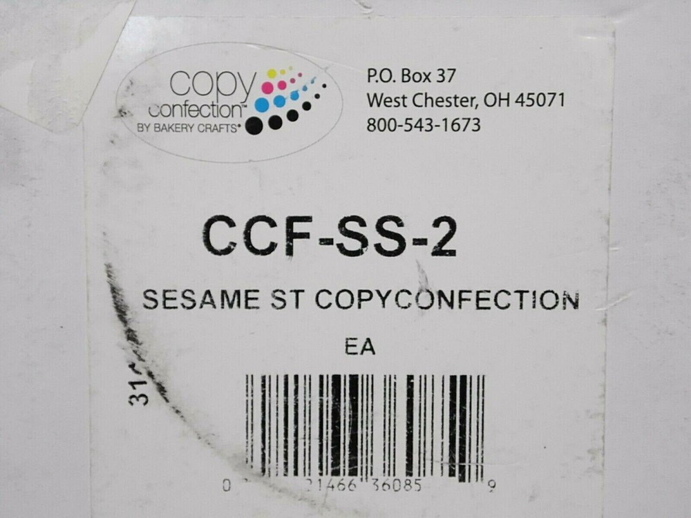 Copy Confection Cake Image Bakery Software SESAME STREET CCF-SS-2