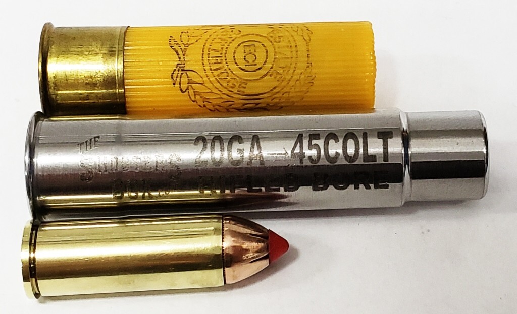 20GA to 45COLT RIFLED Shotgun Adapter - Chamber Reducer - Stainless - Free Ship✅