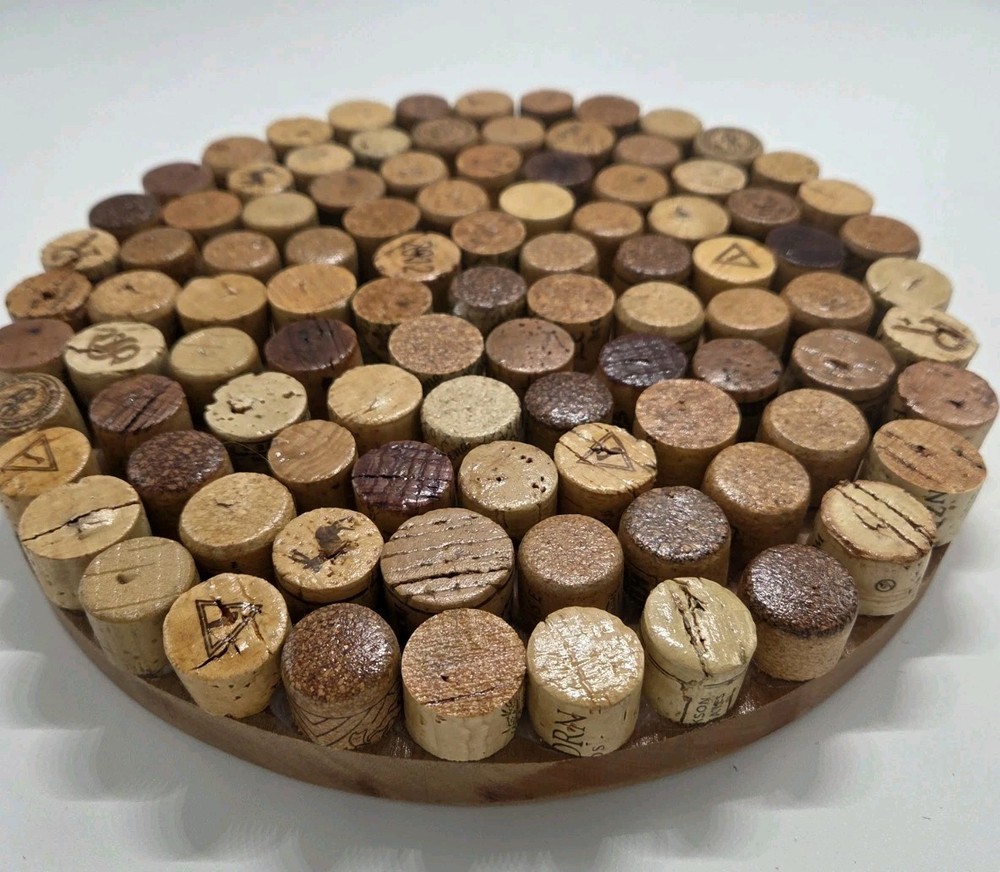 Wine Cork Round Trivet Hot Pad Handmade