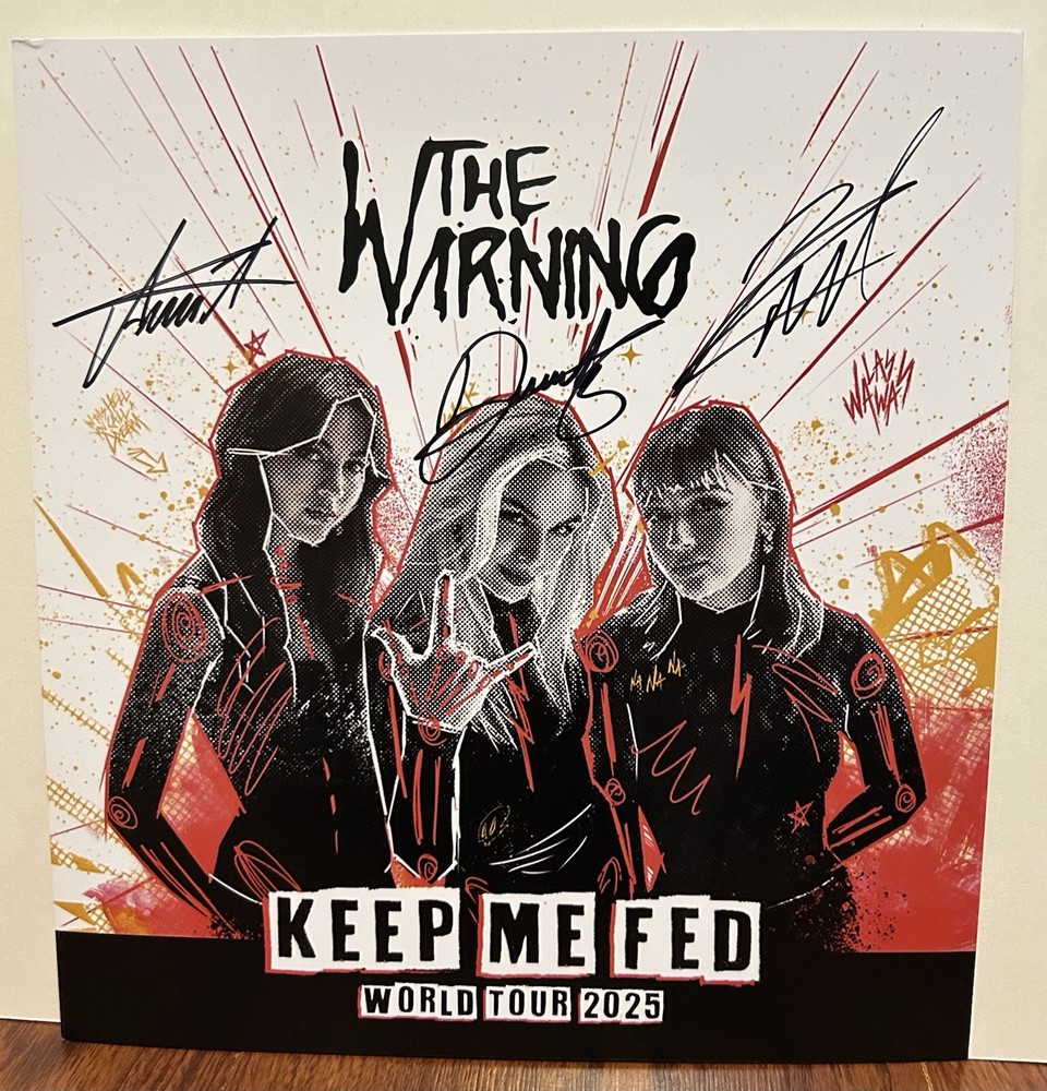 THE WARNING SIGNED KEEP ME FED PRINT DANY ALE PAU PURCHASED NYC 7/18/25