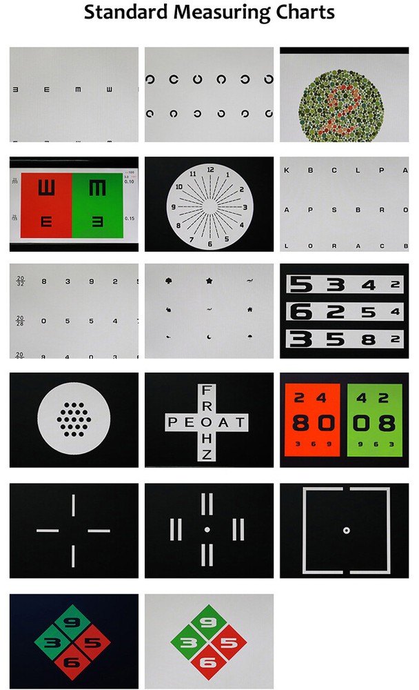 Multi-function 18.5" LED Display MICRO Chart Projector Eye Chart 1m-6m Optometry